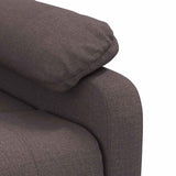 Fauteuil de massage Marron foncé Tissu