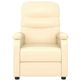 Fauteuil inclinable Crème Similicuir