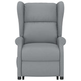 Fauteuil de massage inclinable Gris clair Tissu