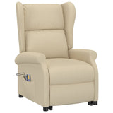 Fauteuil de massage Crème Tissu