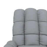 Fauteuil inclinable Gris clair Tissu