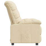 Fauteuil inclinable Crème Tissu