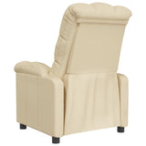 Fauteuil inclinable Crème Tissu
