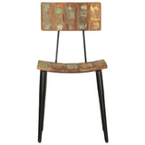 Chaises à manger lot de 2 bois de récupération solide