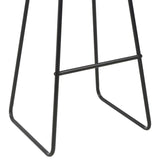 Tabourets de bar lot de 4 noir similicuir