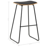 Tabourets de bar lot de 4 noir similicuir