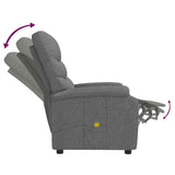Fauteuil de massage Gris foncé Tissu