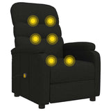 Fauteuil de massage Noir Tissu