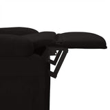 Fauteuil de massage Noir Tissu