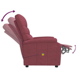 Fauteuil de massage Rouge bordeaux Tissu