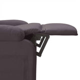 Fauteuil de massage Marron foncé Tissu