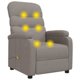 Fauteuil de massage Taupe Tissu