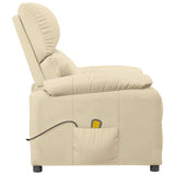 Fauteuil de massage Crème Tissu