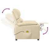Fauteuil de massage Crème Tissu