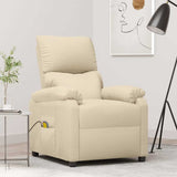 Fauteuil de massage Crème Tissu