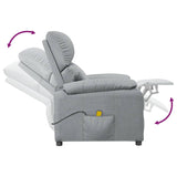 Fauteuil de massage Gris clair Tissu