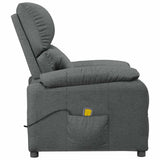 Fauteuil de massage Gris foncé Tissu