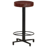 Tabourets de bar lot de 2 66 cm cuir véritable