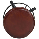 Tabourets de bar lot de 2 66 cm cuir véritable