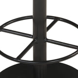 Tabouret de bar Gris Cuir véritable