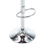 Tabourets de bar lot de 2 rouge similicuir