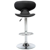 Tabourets de bar 2 pcs noir similicuir