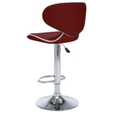 Tabourets de bar lot de 2 rouge bordeaux similicuir