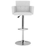 Tabourets de bar lot de 2 blanc similicuir