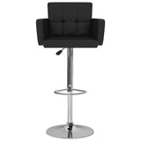 Tabourets de bar lot de 2 noir similicuir
