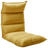 Chaise pliable de sol Jaune moutarde Tissu
