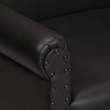 Chaise cabriolet noir cuir véritable