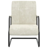 Chaise cantilever Blanc crème Velours