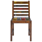 Chaises à manger lot de 2 bois de récupération solide