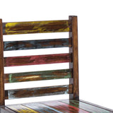 Chaises à manger lot de 2 bois de récupération solide