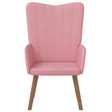 Chaise de relaxation Rose Velours