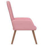 Chaise de relaxation Rose Velours