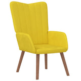 Chaise de relaxation Jaune moutarde Velours
