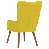 Chaise de relaxation Jaune moutarde Velours