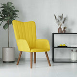 Chaise de relaxation Jaune moutarde Velours