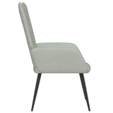 Chaise de relaxation Gris clair Velours