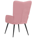 Chaise de relaxation Rose Velours