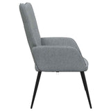 Chaise de relaxation Gris clair Tissu
