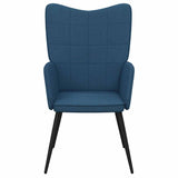 Chaise de relaxation Bleu Tissu