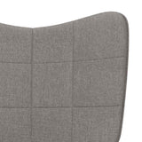 Chaise de relaxation Taupe Tissu