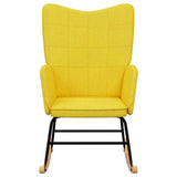 Chaise à bascule Jaune moutarde Tissu