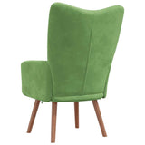 Chaise de relaxation Vert clair Velours