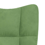 Chaise de relaxation Vert clair Velours