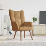 Chaise de relaxation Marron Velours