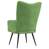 Chaise de relaxation Vert clair Velours