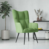 Chaise de relaxation Vert clair Velours